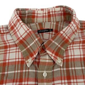 J McLaughlin Mens XL Plaid Long Sleeve‎ Button Down Shirt 100% Cotton Casual